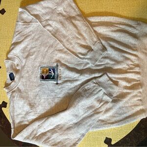 Vintage Gray Sweatshirt with Embroidered “Aruba”